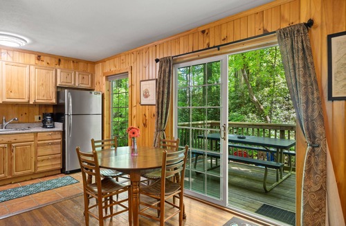 Sherwood Forest Cabin | Creekside Serenity Cabin in Maggie - Directly on creek, pool and hot tub access