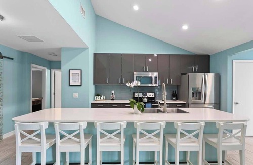 Palm Harbor House | Crystal Beach Paradise | Heated Pool, Spa, Firepit