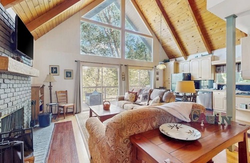 Cedar Glen House | Dog-friendly cabin with wood-burning fireplace, deck, gas grill, WiFi