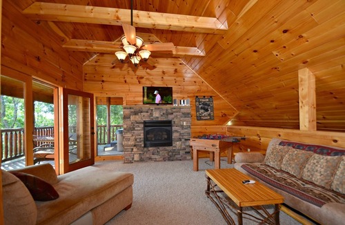 Sevierville Cabin | Douglas Lake Retreat w/80' Ramp to Fishing Dock, Grill, Hot Tub, Foosball, WIFI & Free Tickets!