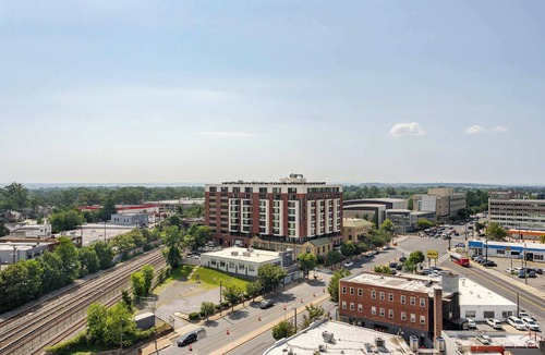 Downtown Apartment | Downtown Silver Spring 2BR Skyline Balcony Suite Walkable to DC Metro Luxepad