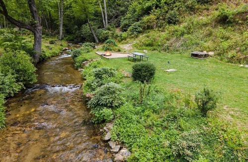 Pisgah Forest Cabin | Eagles Nest, Creekside with Firepit
