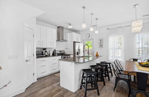 Inlet Beach Heights House | Family Getaway 4BR Games Fire Pit Easy Beach Access Fenced Yard Pet Friendly