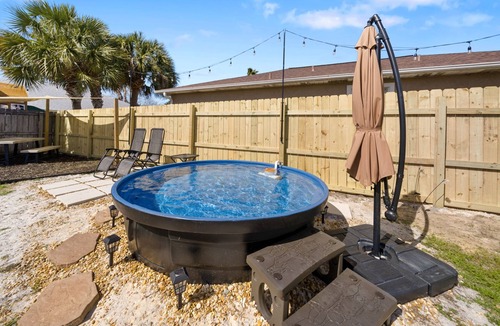 Inlet Beach Heights House | Family Getaway 4BR Games Fire Pit Easy Beach Access Fenced Yard Pet Friendly
