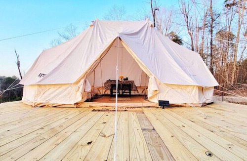 Double Springs RV Rental | Family tent in Bankhead Forest