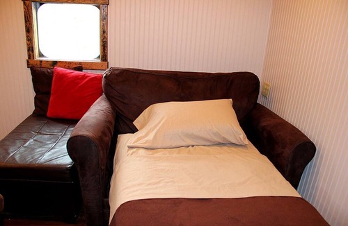 Clyde House | Glamping Caboose Rental Perfect for Families near Clyde, North Carolina