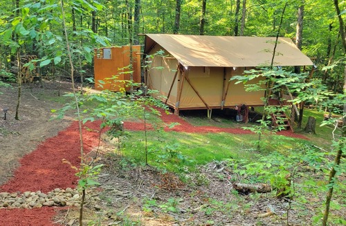 Sevierville RV Rental | GLAMPING IN THE SMOKIES-PRIVATE 5 acres-LAKE ACCESS.