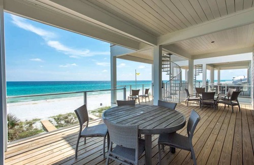 Sunnyside House | Gulf-Front Luxury Home with Private Pool, Beach Access & Bikes!