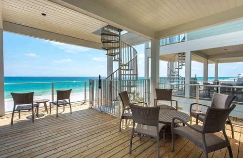 Sunnyside House | Gulf-Front Luxury Home with Private Pool, Beach Access & Bikes!