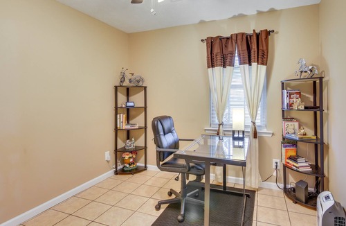 Peach Orchard House | Hephzibah Vacation Rental: Patio w/ Charcoal Grill