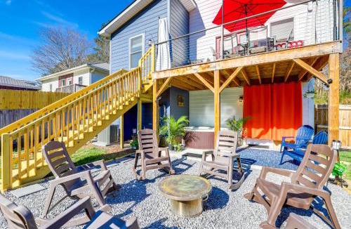 Asheville House | Hot Tub & Fire Pit: Chic Asheville Oasis