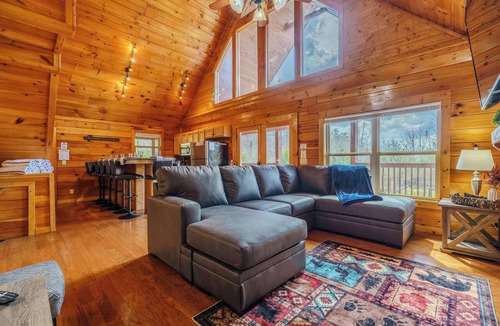 Sevierville Cabin | Hot Tub Pool Pet Friendly Game Room