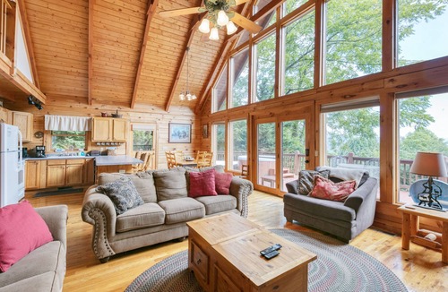 Waynesville Cabin | Incredible View, Hot Tub, Fire Pit, Grill & Foosball | Mountain Gem by AvantStay