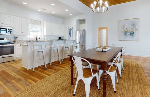 Sawgrass Pointe House | Inviting waterfront home with balcony, full kitchen, central AC, & W/D