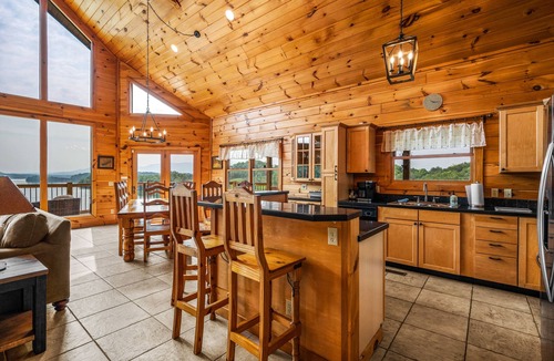 Sevierville Cabin | Lakefront Cabin with Stunning Mountain Views, Sleeps 6, on Douglas Lake