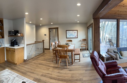 Winchester House | Lakefront home, covered dock with swings, peaceful, quiet, wide cove.