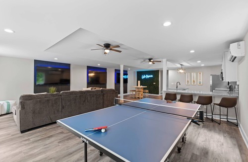 Mooresville House | Lakefront Retreat with Private Dock, Pool, Game Room | Sleeps 18