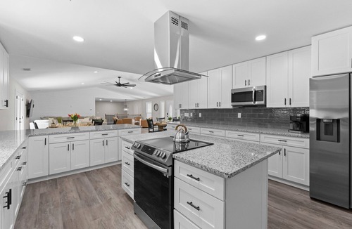 Mooresville House | Lakefront Retreat with Private Dock, Pool, Game Room | Sleeps 18