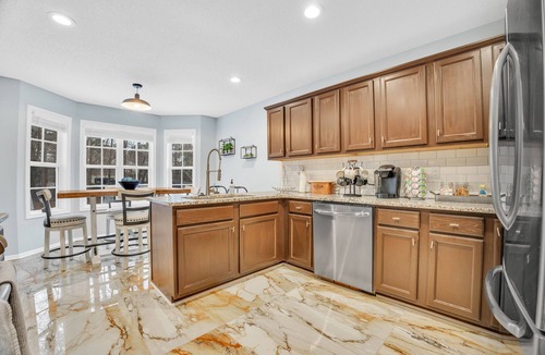 Powder Springs House | Large 5 bedroom home with fenced yard and custom fire pit