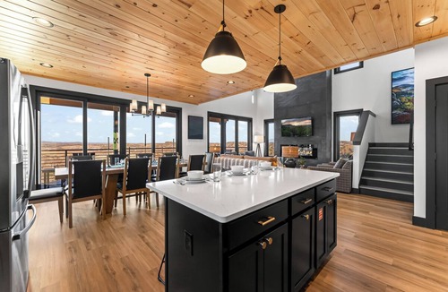 Sevierville Cabin | Luxe Mountain Lodge: Indoor Pool, Views, Fire Pit