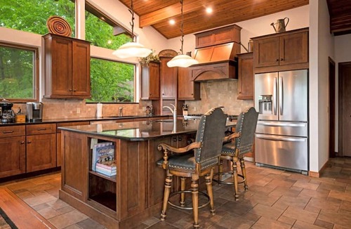 Clyde House | Misty Mountain Retreat | Secluded Mountain Views, Outdoor Fireplace + Game Room