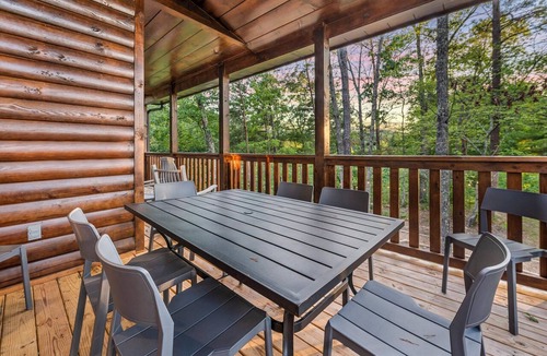 Sevierville Cabin | Moonrise Ridge — Scenic Smoky Mountain Cabin w/Hot Tub & Firepit