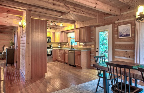 Glens of Ironduff Cabin | Mountain-View Cabin w/Hot Tub, Fire Pit & Games + Biltmore Pass
