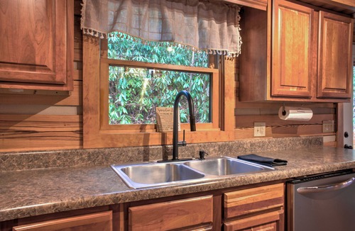 Glens of Ironduff Cabin | Mountain-View Cabin w/Hot Tub, Fire Pit & Games + Biltmore Pass