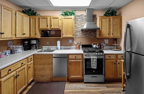 Wolf Laurel House | One of a kind, Creek Front Lodge 3 floors, 2 kitchens, long distance views.
