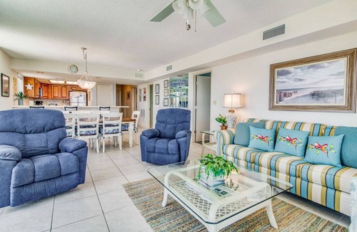 Orange Beach East Condo | Orange Beach Gulf-Front 3BR Corner Unit Sleeps 8 Ice Maker Pools Boats