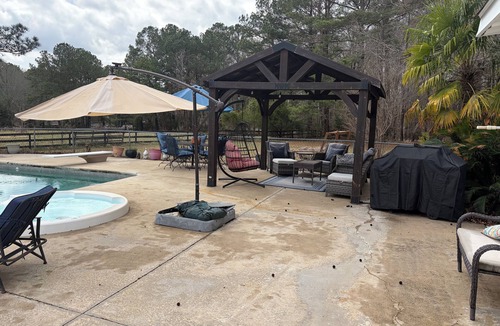 Buckhead Cabin | Peaceful 3BR 2.5BA Retreat Near The Marina With Pool And Outdoor Living