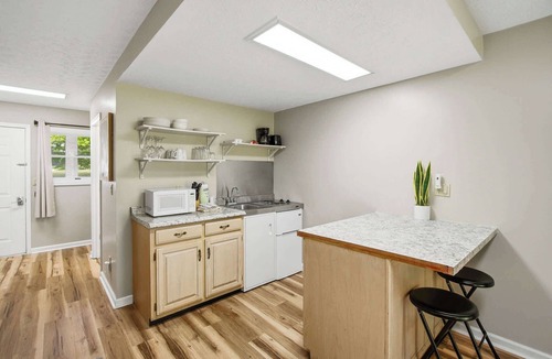 Baneberry Apartment | Peaceful Studio, Sleeps 2, Gym, Near Douglas Lake