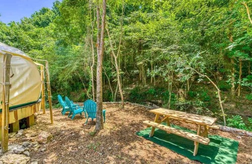 Rogersville RV Rental | Picturesque Bell Tent with Fire Pit and Picnic Area in Alabama