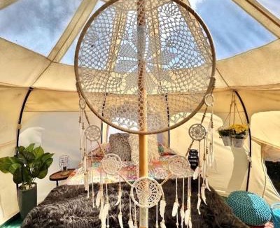 Rogersville Other | Picturesque Bell Tent with Fire Pit and Picnic Area in Alabama