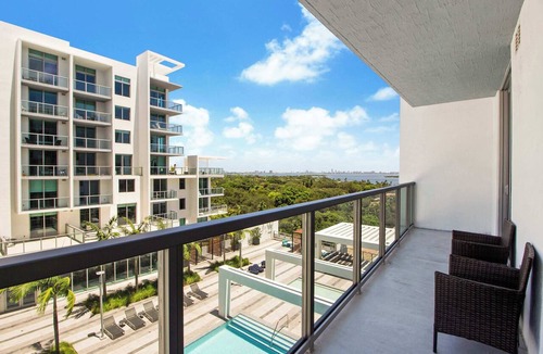 Northeast Miami Condo | Pool + Bay Views! Lush 1 Bdrm Condo