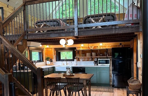 Ferryville Cabin | Private Driftless Cabin w/Hot Tub, Fireplace & Creekside Views