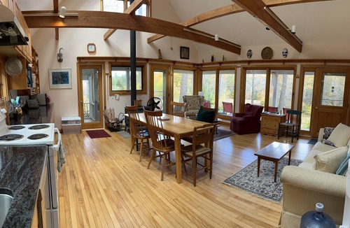 Tamworth House | Private mountain retreat with trout pond on 17+ acres of meadow and forest.