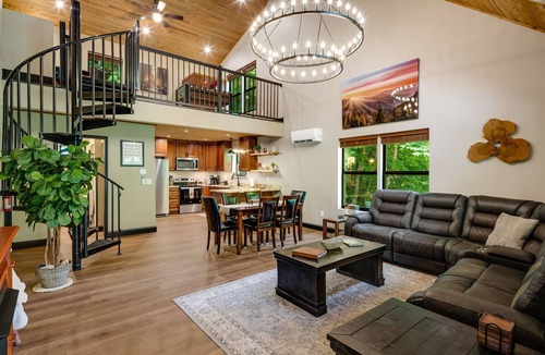 Canton House | Riverfront Blue Ridge Home, Firepit, Game Room, Sleeps 8, Pet Friendly, Sauna