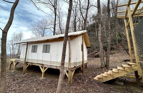 Moravian Falls RV Rental | Romantic Glamping Tent Amazing for a Couples Escape in Moravian Falls, North Carolina
