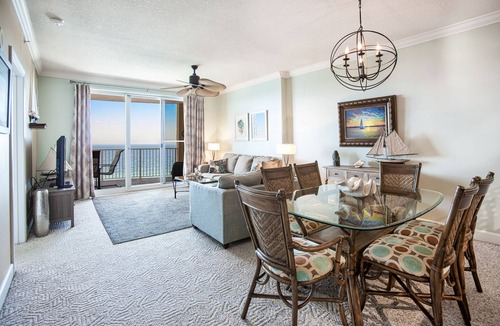 West Panama City Beach Condo | Sail Away to Emerald Isle 1210 2m to Pier Park Beach Front 2 Frnt Row Beach Chrs