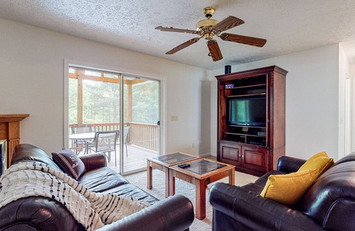 Mountain Springs House | Scenic dog-friendly escape with enclosed yard, fireplace, board games, W/D, & AC
