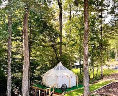 Rogersville Other | Secluded Bell Tent with Outdoor Shower and Deck in Alabama