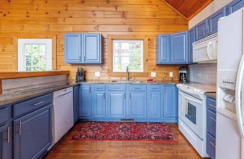 Waynesville House | Secluded home w/wooded surroundings, grill, scenic deck, firepit & mountain view