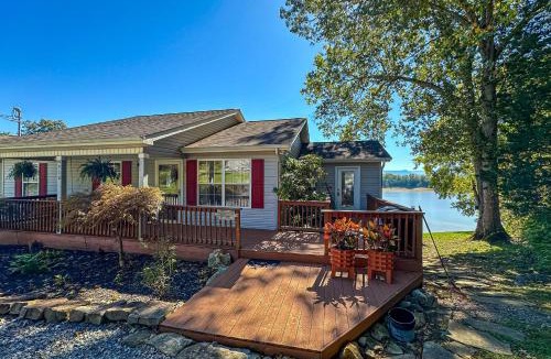 Dandridge House | Serene Lakefront Home Dock Game room Fire Pit