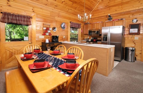 Sevierville Cabin | Soak in the Hot Tub & Sip Wine by the Fireplace - American Eagle