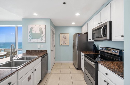 West Panama City Beach Condo | Splash 501W-B - Beachfront, Private Beach - Water Park, Pools, Free Activities