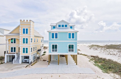 Fort Morgan House | Stairway to Heaven Your Fort Morgan Beachfront Retreat! Private Pool By Prickett Properties