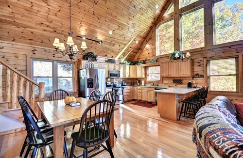 Maggie Valley Cabin | Stallion Ridge Retreat - Incredible Mountain View, Hot Tub, Romantic, Paved Road