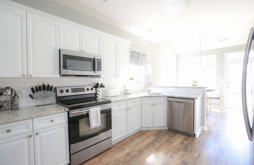 Prosperity Church Road House | Stylish Charlotte Home with 3 King beds and Private backyard