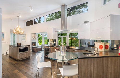 Saugatuck House | Stylish riverfront retreat w/hot tub, screened boathouse, fishing dock & kayaks